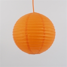 Rispapir lampeskærm 30 cm. Orange